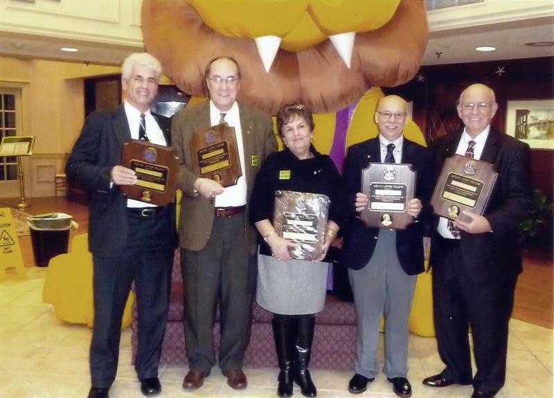 Pictured from left to right: Club President Donald Bamberger; Past President Joseph Rego; club member Janet Rego; Club Secretary and Past President Pierre Bernier; and Past President, Treasurer and Membership Chairman Steven Magyar. Missing from the photo is Past President Helene Rose. COURTESY SANDRA BEDARD